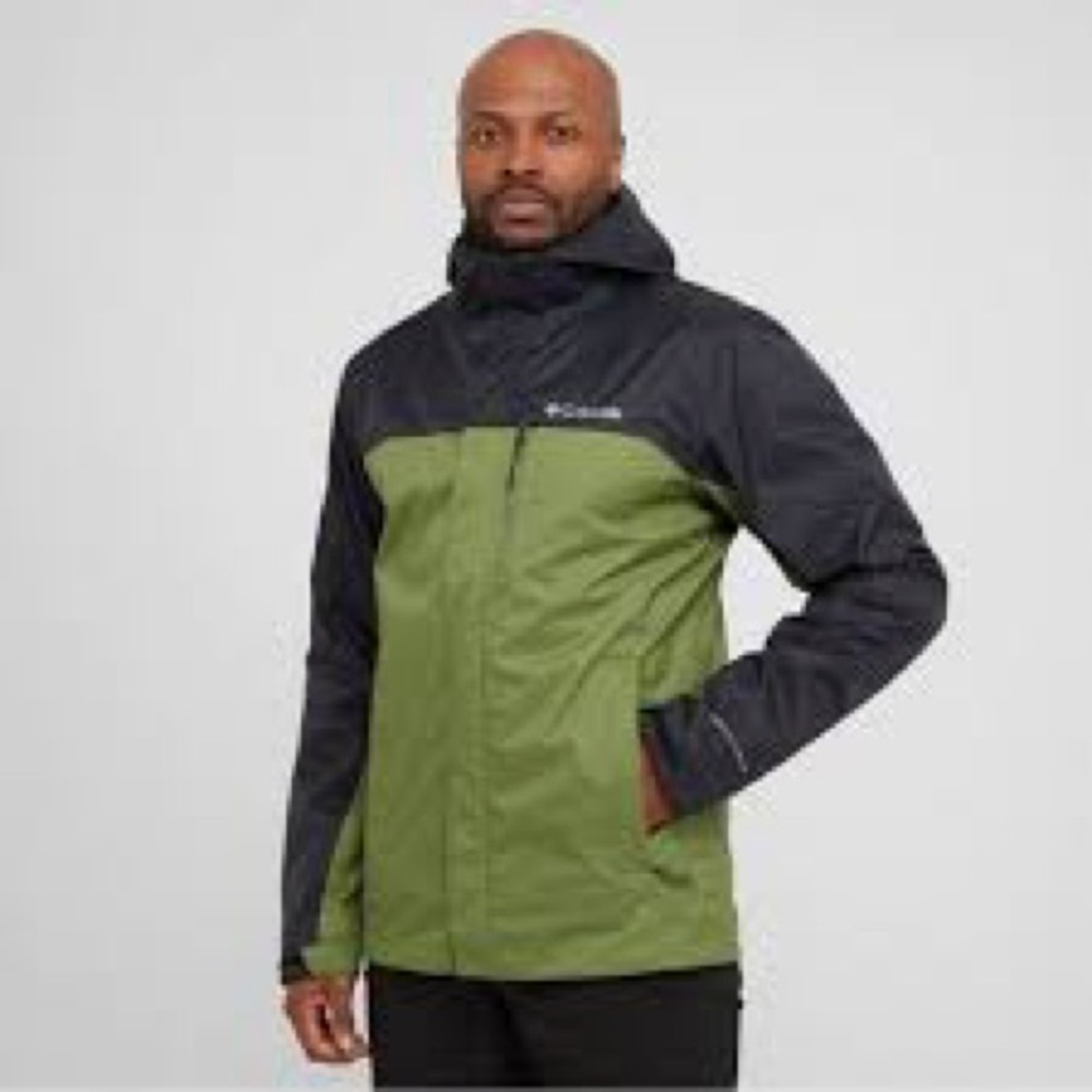 Columbia Pouring Adventure Waterproof Omni Tech Rain Jacket